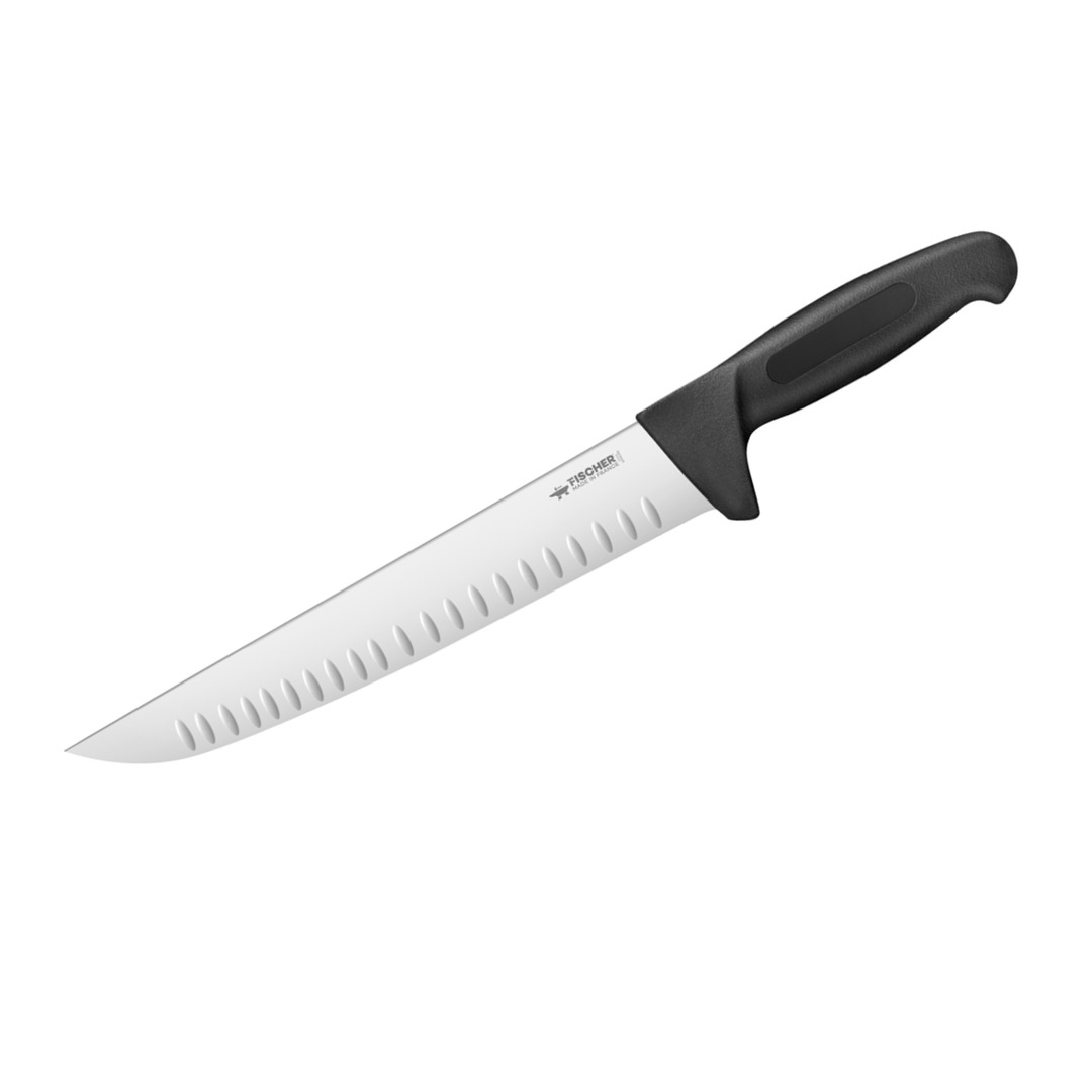 Butcher Granton Knife 30cm Black Profinox Handle — Fischer France