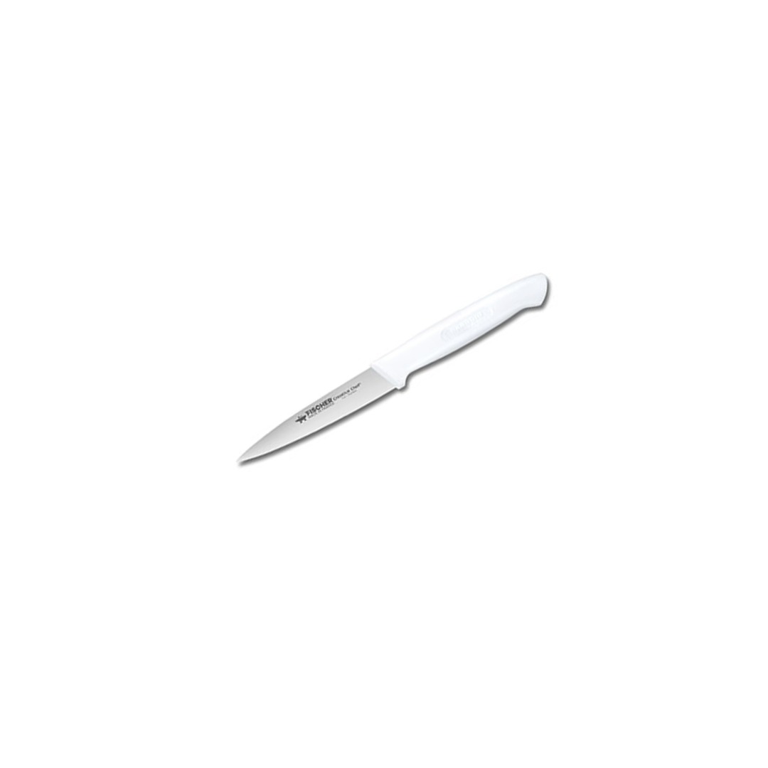 Paring Knife 10 cm White Handle Creative Chef — Fischer France