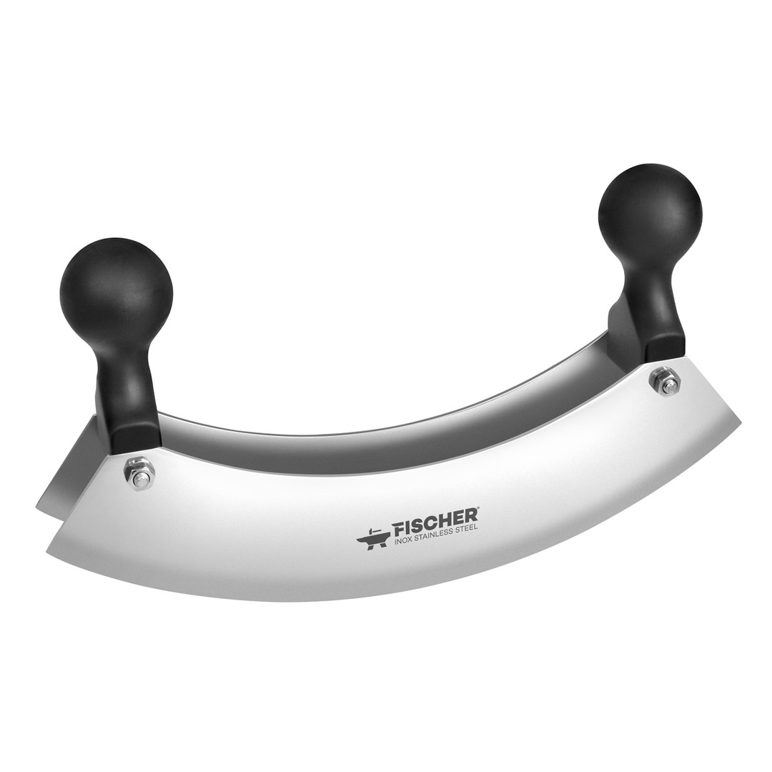 Double-Blade Mezzaluna Chopper 30cm — Fischer France