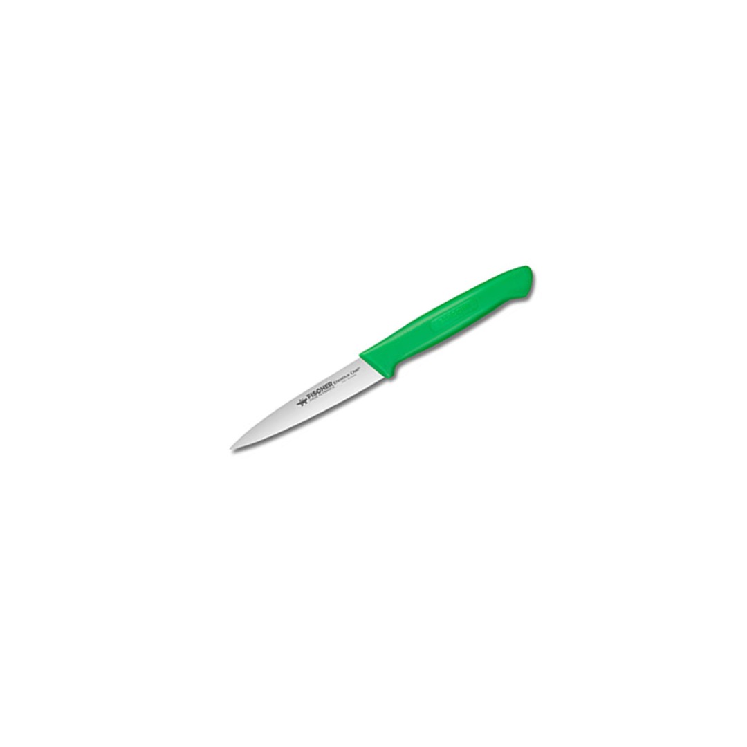 Paring Knife 10 cm Green Creative Chef Handle — Fischer France