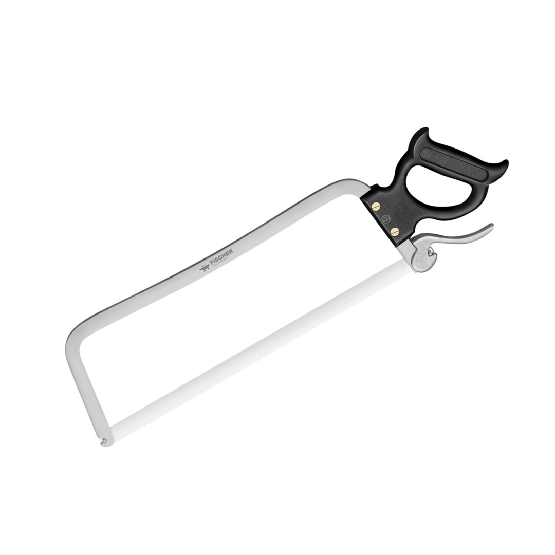 Carbon Steel Bone Saw 50 cm Black Handle — Fischer France