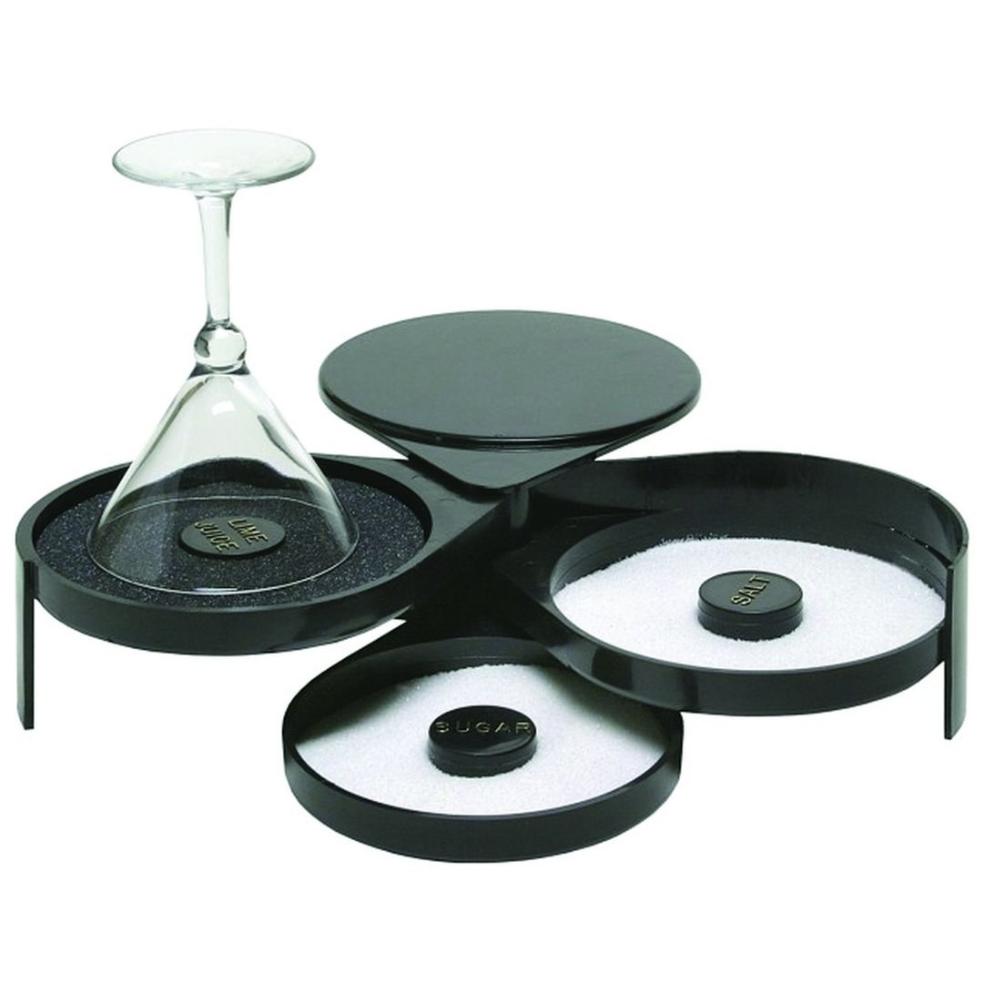 3-Compartment Salt and Sugar Rimmer