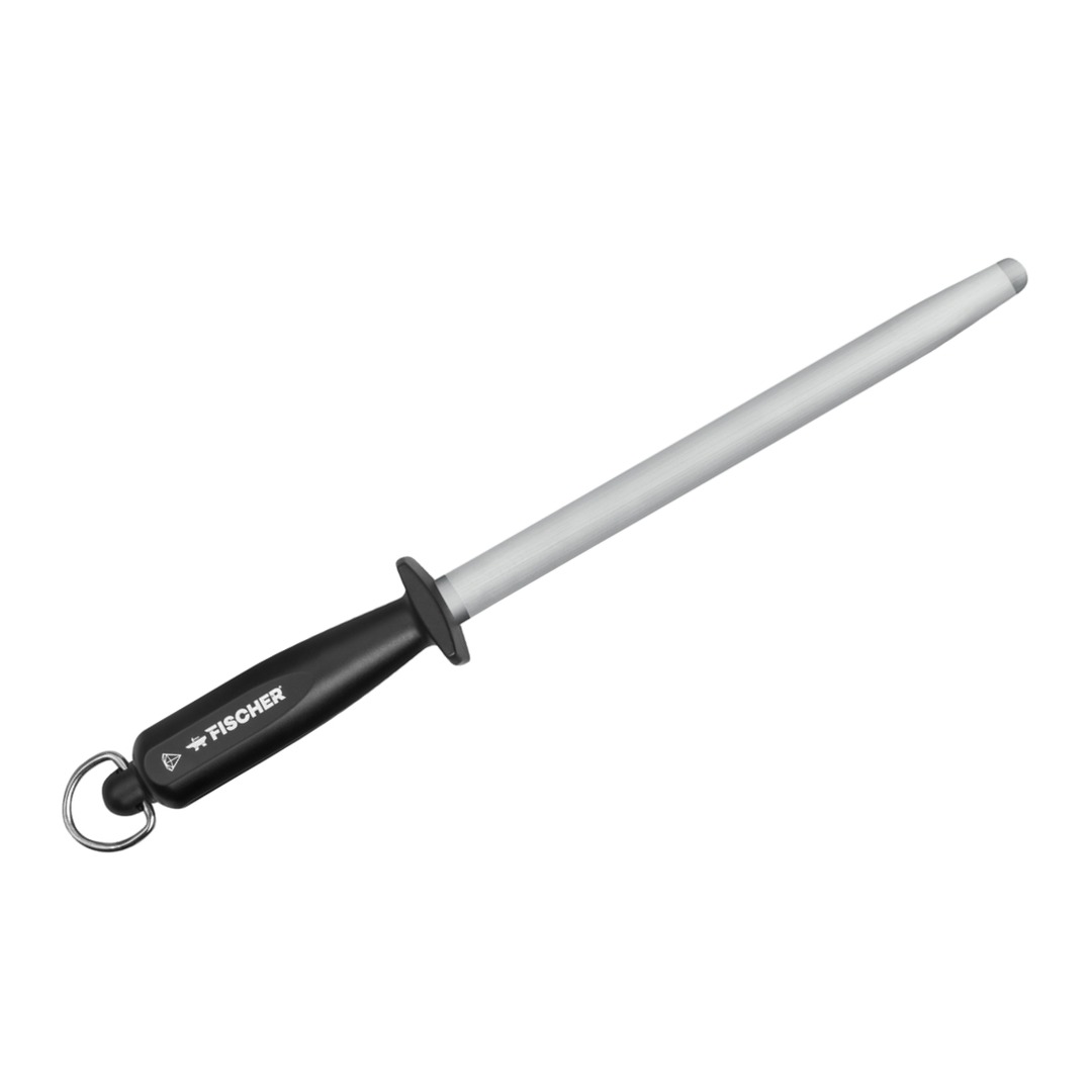 Oval Sharpening Steel 25cm Plastic Handle — Fischer France