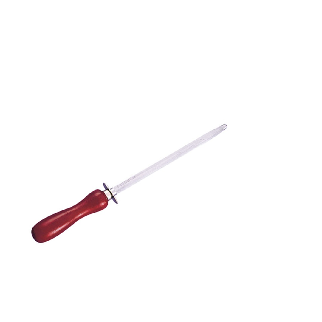 Fischer Sharpening Steel 20cm Brown Wood Handle — Fischer France