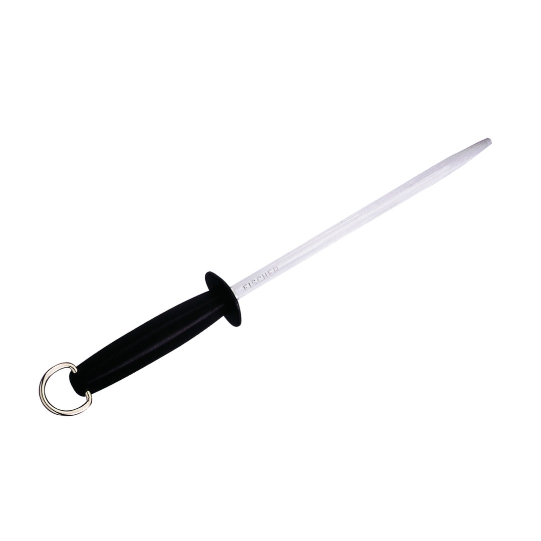 Sharpening Steel 25cm Santoprene Handle — Fischer France