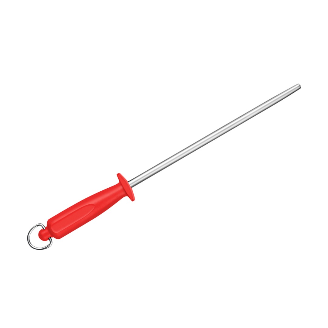 Polishing Steel 25cm Red Handle — Fischer France
