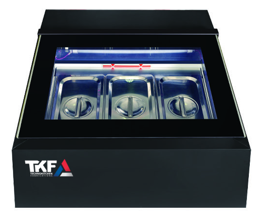 Table-Top Display Freezer 40L Heated Glass Door 3×1/3 GN 64×75×36 cm — TKF France