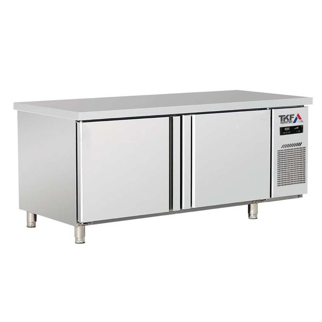 SS Table Top Refrigerator 417L Double Door 180x70cm — TKF France