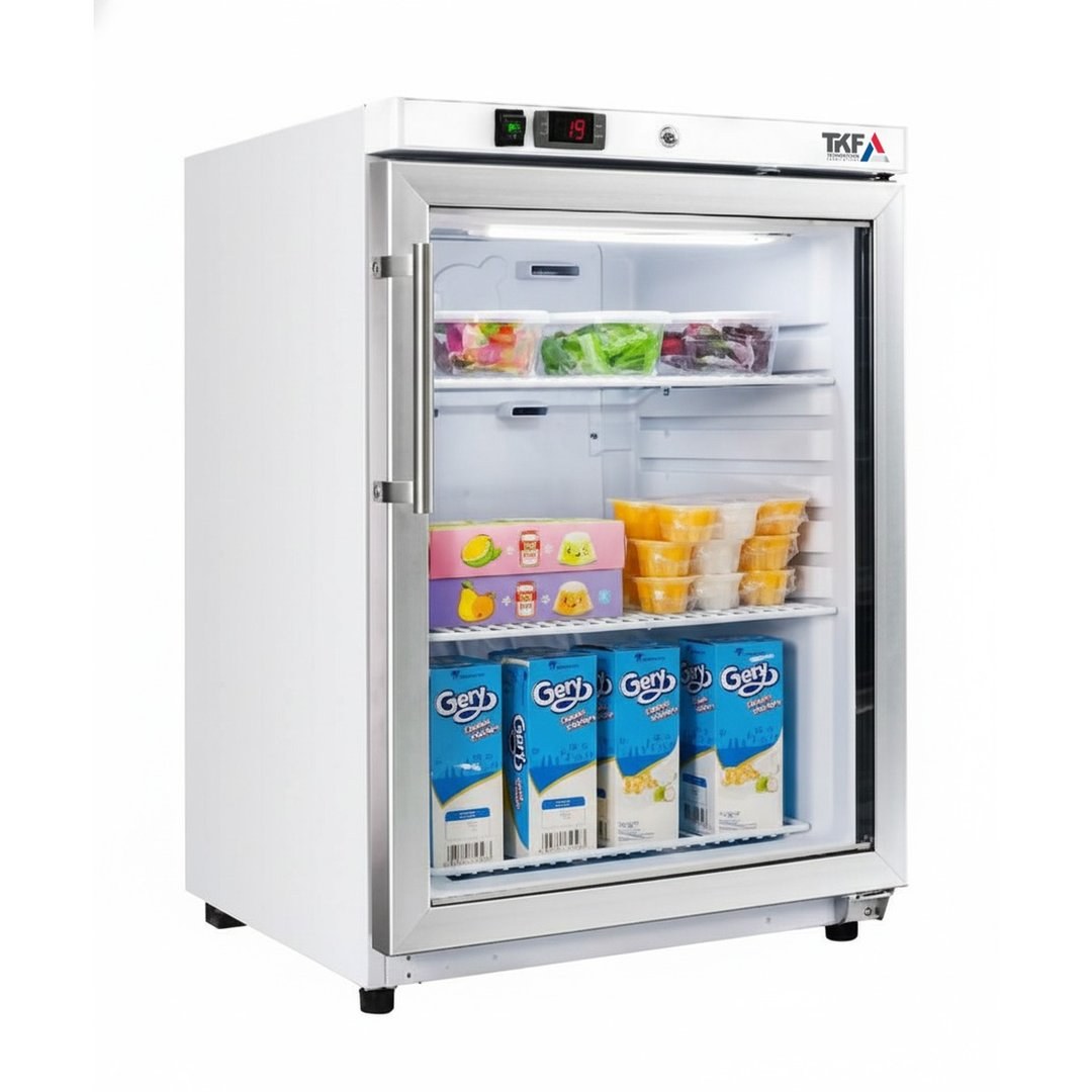 Upright Single Glass Door Freezer 59x63x84cm — TKF France