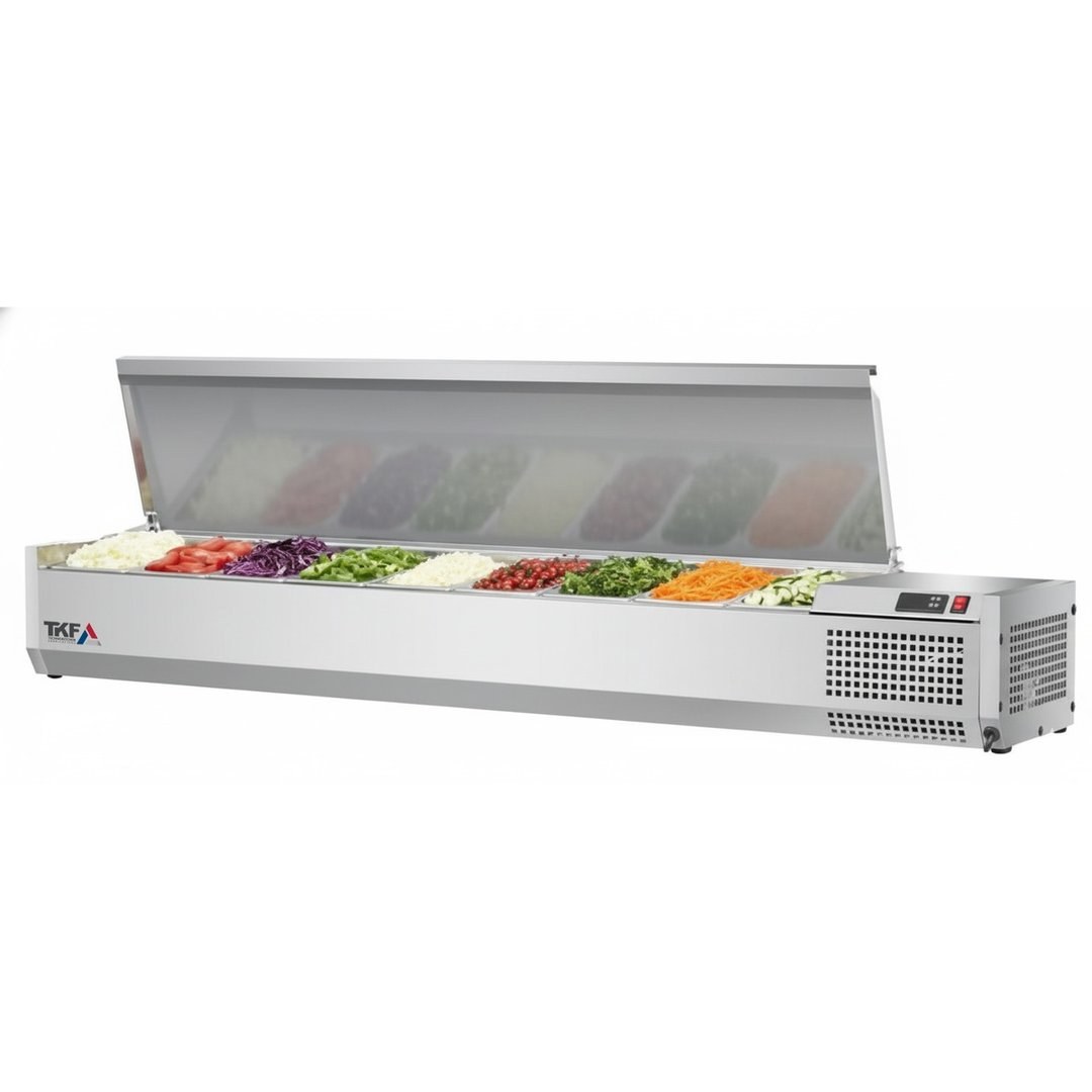 S/S VRX GN Insert Refrigerator with Cover, 8x GN 1/4 — TKF France