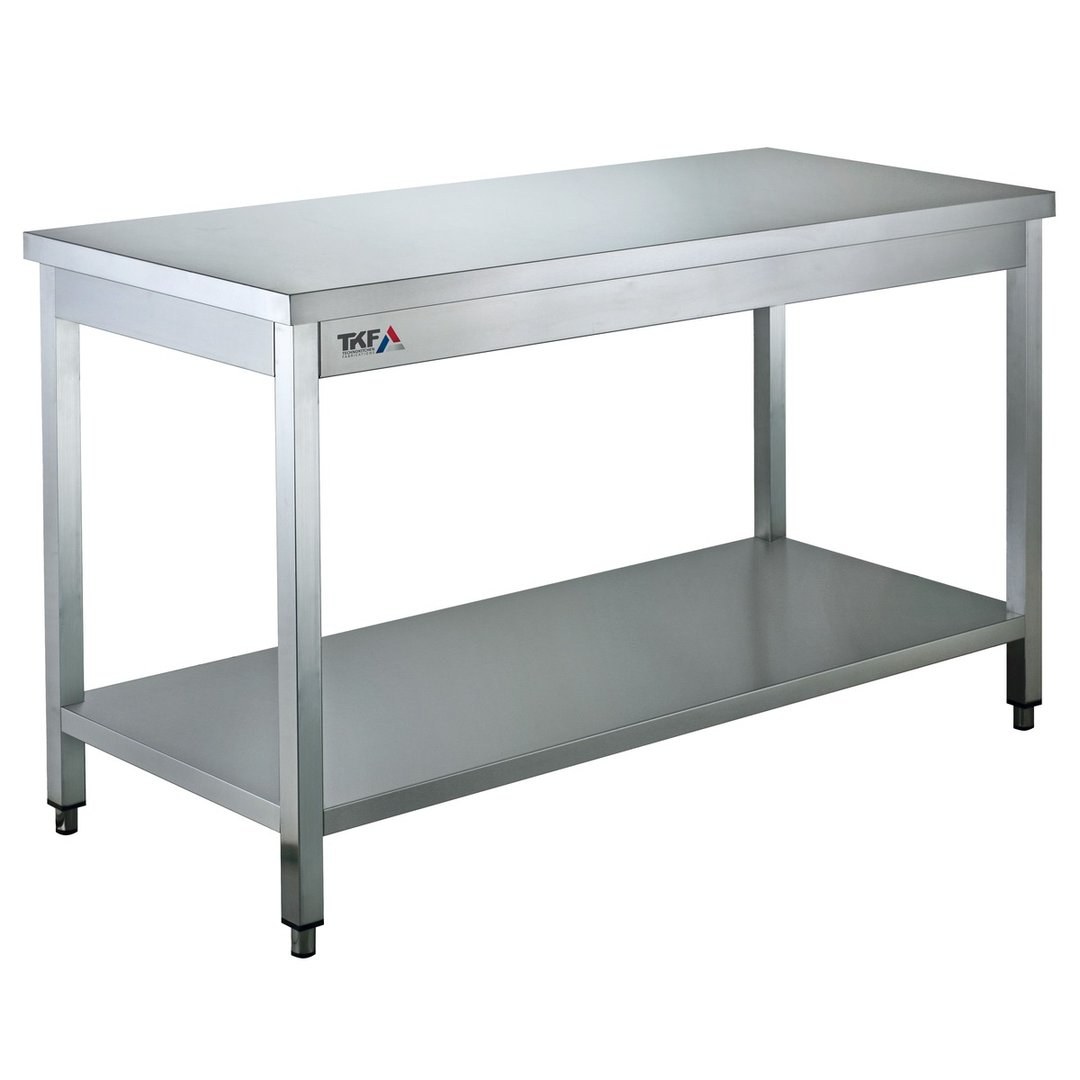 Stainless Steel Work Table with Undershelf 140x60cm
